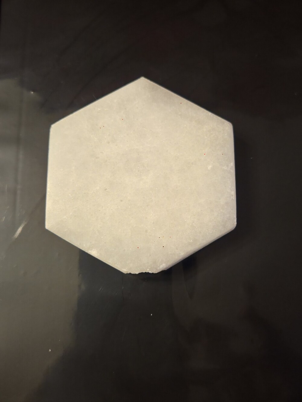 Hexagonal Selenite Crystal Charging Plate Altar Tile Metaphysical Decor Craft (A